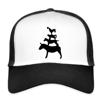 Bremer Stadtmusikanten / Bremen town musicians - Trucker Cap - Weiß/Schwarz - Vorne
