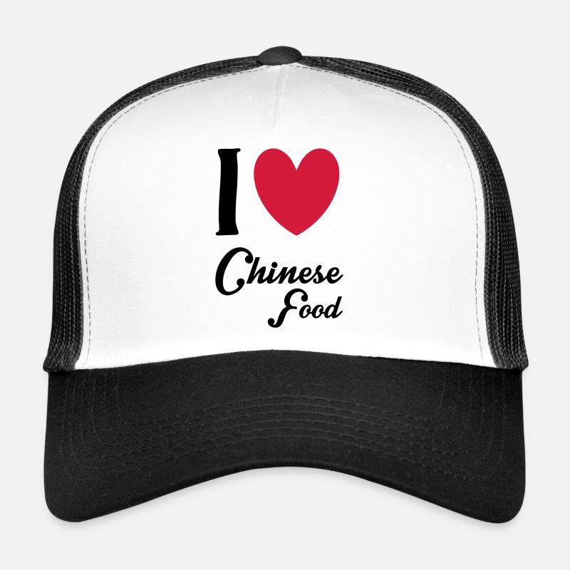 Chinese Food - Trucker Cap - Weiß/Schwarz