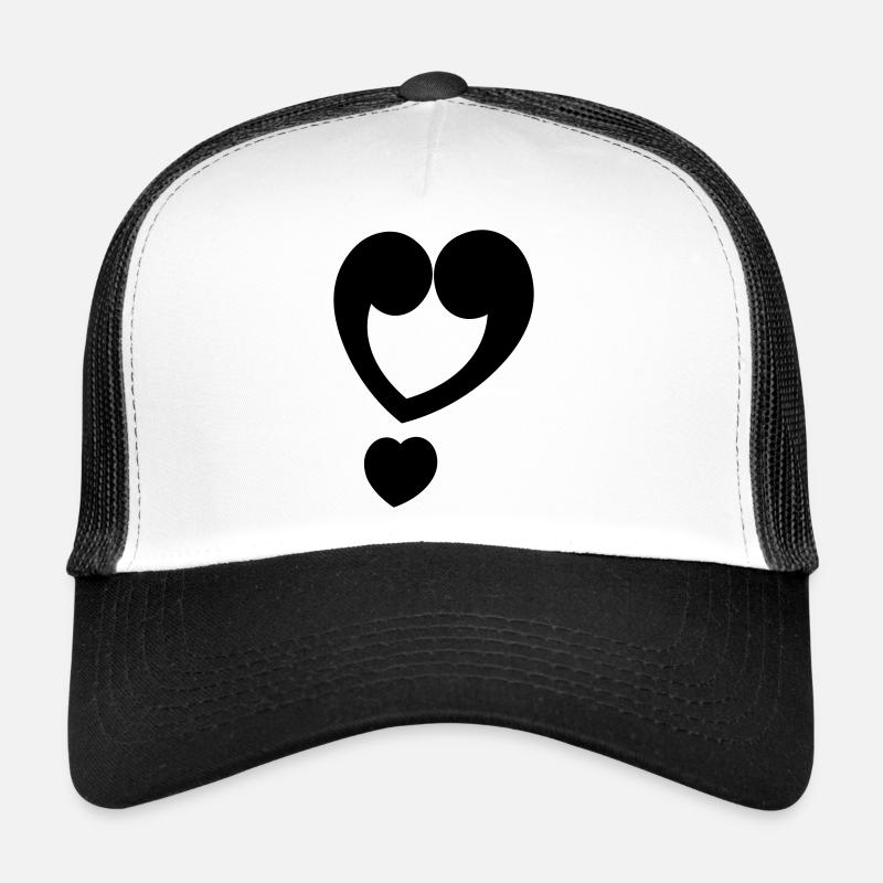 Cœur de point d’exclamation Casquette trucker 