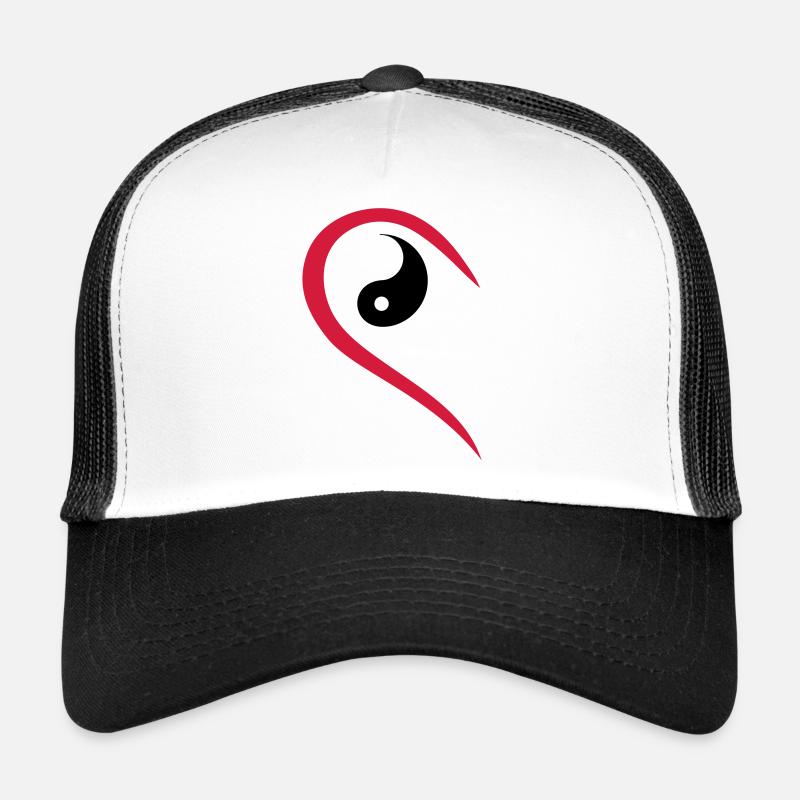 Half Heart Yin Seeks Yang Valentine's Day Couples Love Trucker Cap