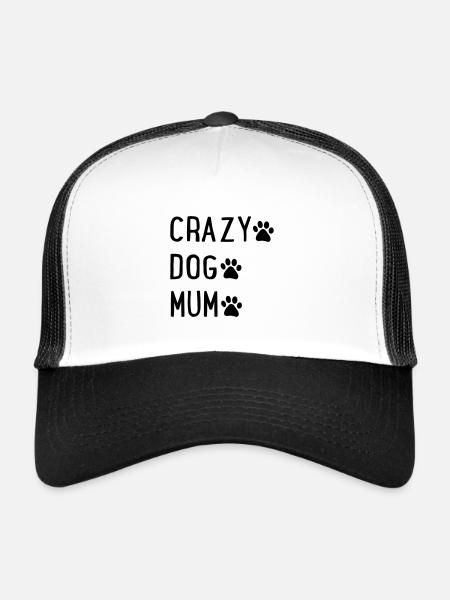 Maman de chiens - Casquette trucker  - blanc/noir - Devant
