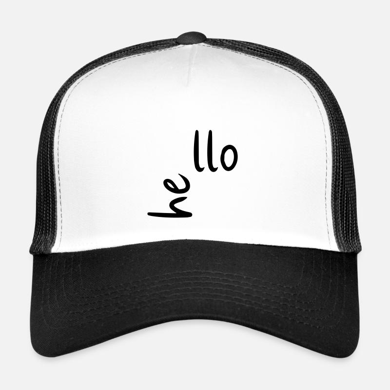 "He llo" Hello Shirts & Accessiores | Minimalist Trucker Cap
