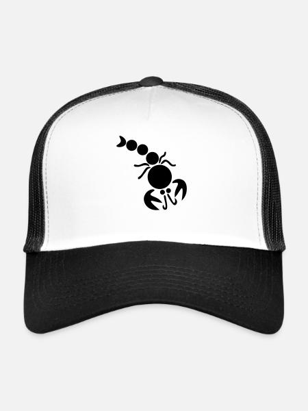 Larry le homard - Casquette trucker  - blanc/noir - Devant