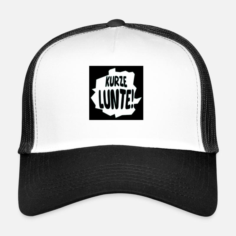 kurze lunte - Trucker Cap - Weiß/Schwarz