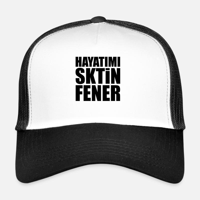 Hayatimi Sktin Fener - Trucker Cap - Weiß/Schwarz