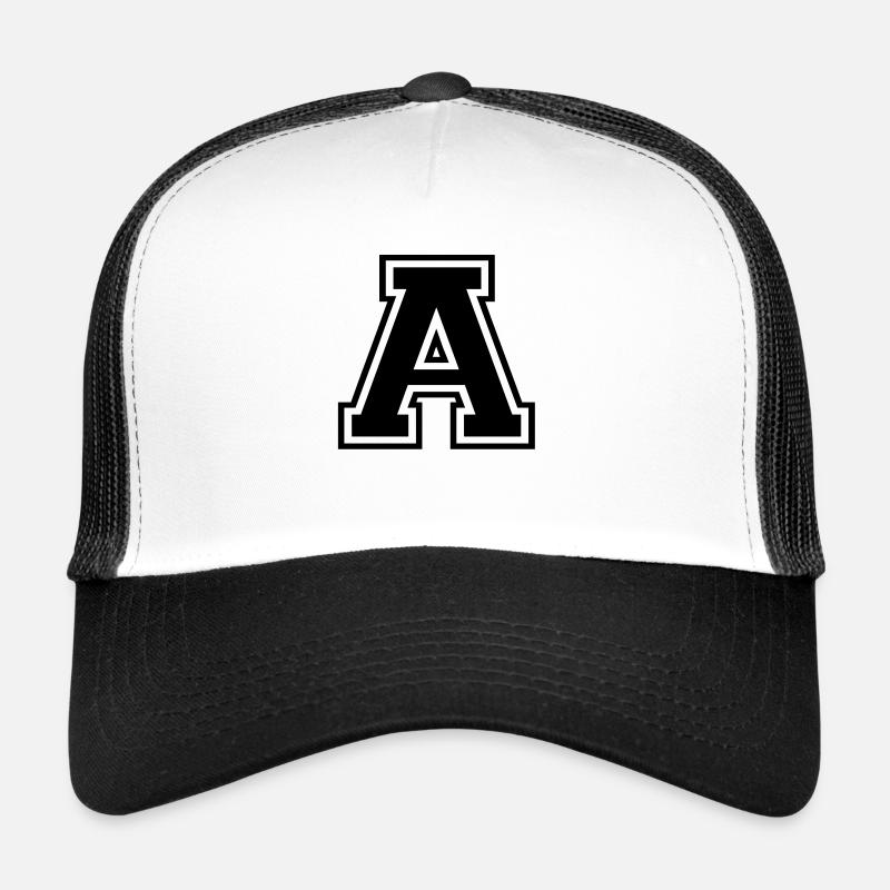 A - Trucker Cap - Weiß/Schwarz