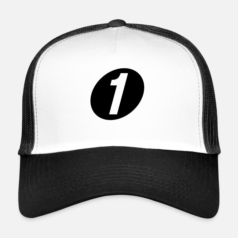 Nummer eins - Trucker Cap - Weiß/Schwarz