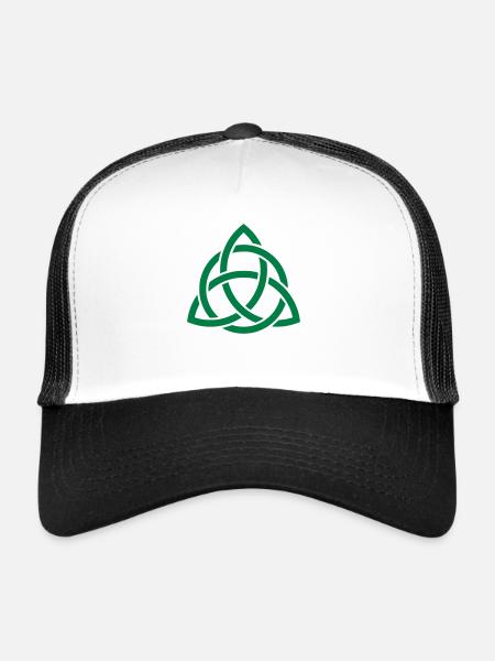 Celtic knot - Trucker Cap - white/black - Front