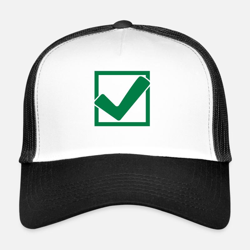Viereckiges Haken Logo Trucker Cap
