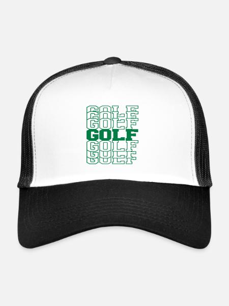 golf - Casquette trucker  - blanc/noir - Devant