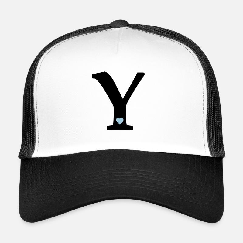 Lettre Y Lettre initiale Casquette trucker 