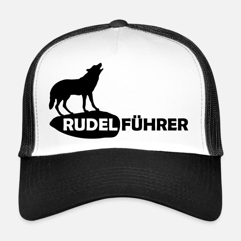 Rudelführer Wolf Alphatier Leitwolf Papa Trucker Cap