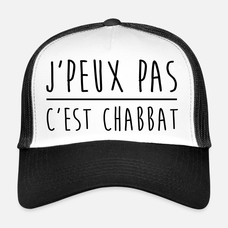 Je peux pas c'est chabbat Casquette trucker 