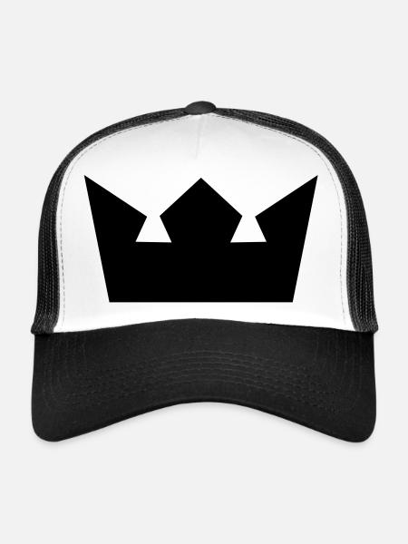 crown - Casquette trucker  - blanc/noir - Devant