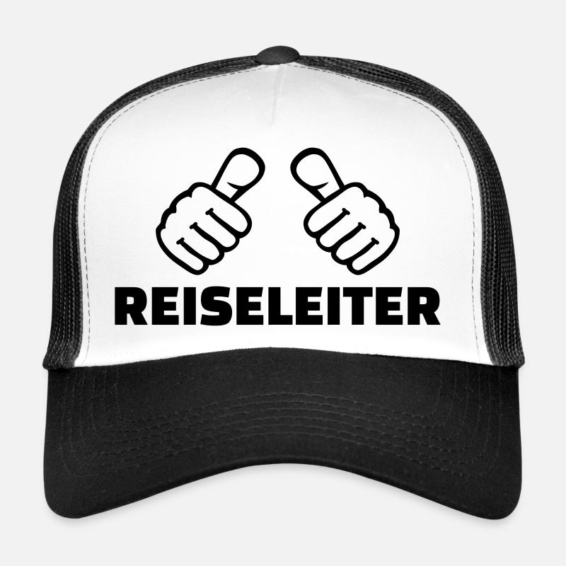Reiseleiter - Trucker Cap - Weiß/Schwarz