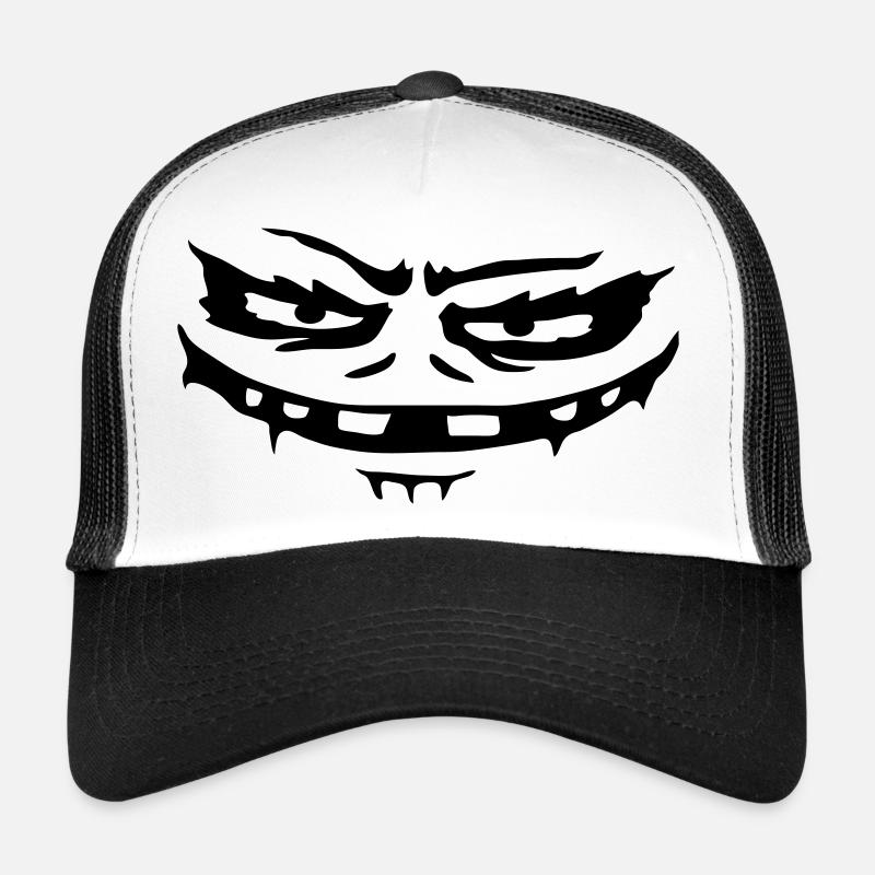 Monster evil face Halloween Trucker Cap