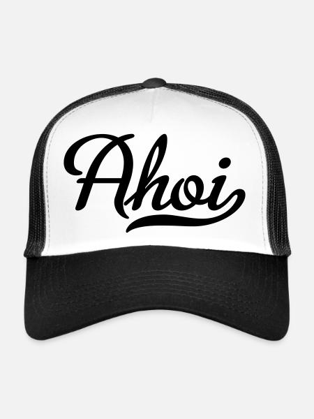 Ahoy - Trucker Cap - white/black - Front