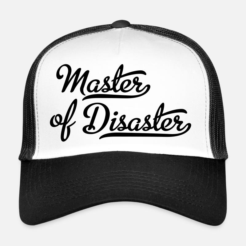 Master of Disaster - Trucker Cap - Weiß/Schwarz