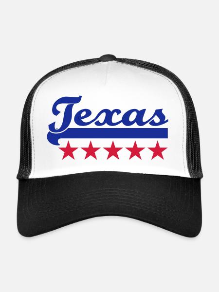 Texas - Casquette trucker  - blanc/noir - Devant