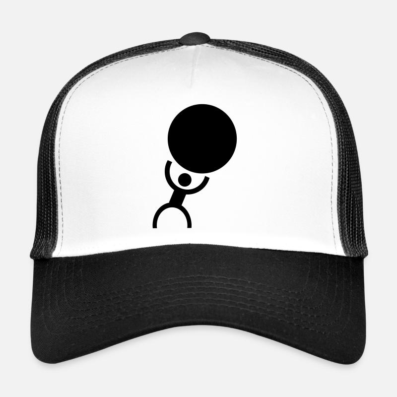 strongman - Trucker Cap - white/black