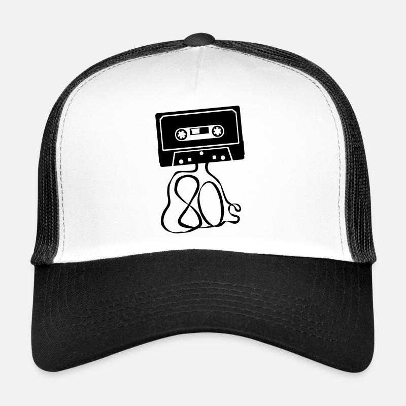 k7 80s - Trucker Cap - Weiß/Schwarz