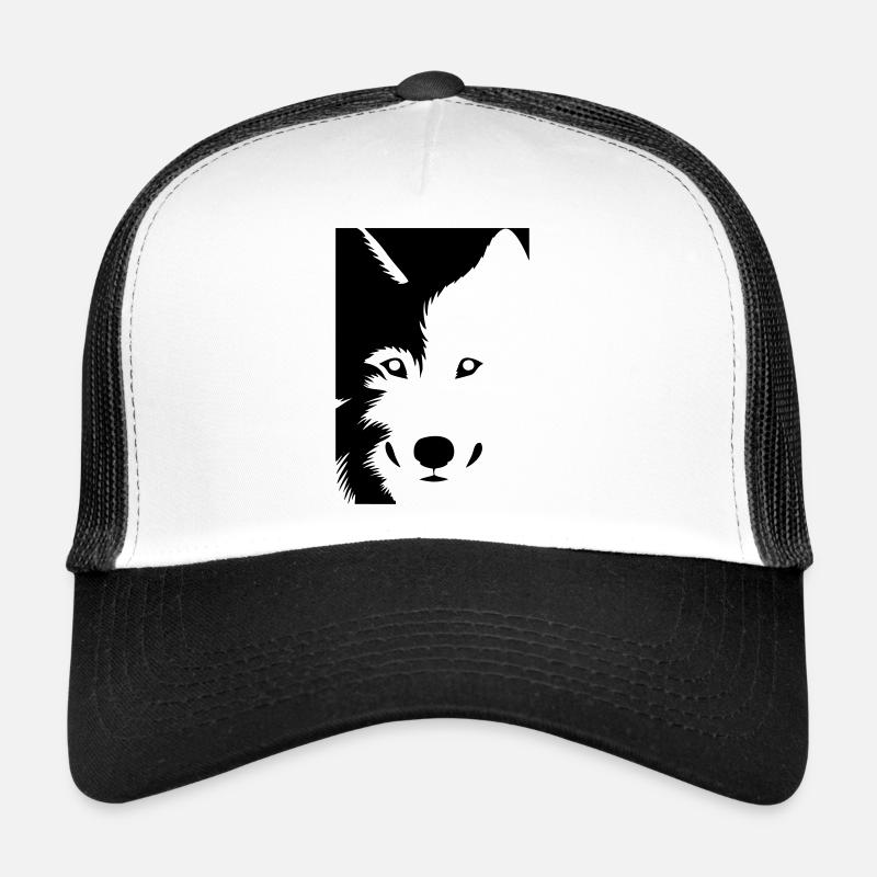 Wolf - Trucker Cap - Weiß/Schwarz