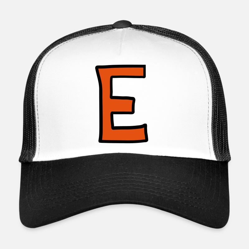 Buchstabe E Comic Cartoon Trucker Cap