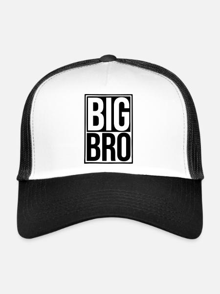 Big Bro Shield Logo - Casquette trucker  - blanc/noir - Devant