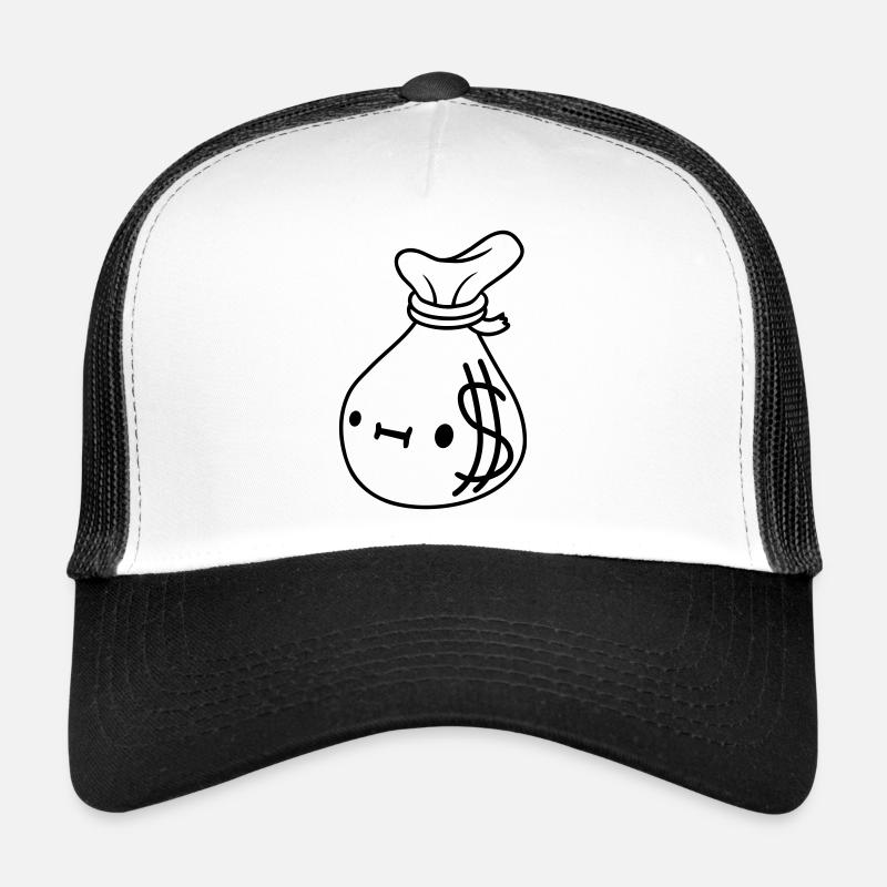 Comic Face Money Sack Trucker Cap
