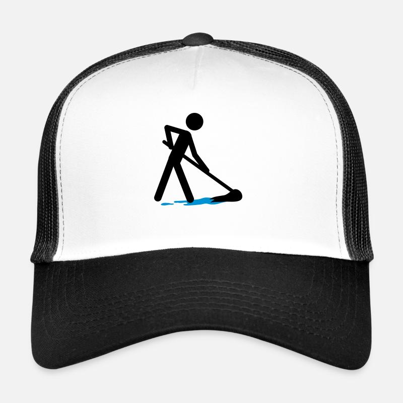 Cleaning The Floor Trucker Cap