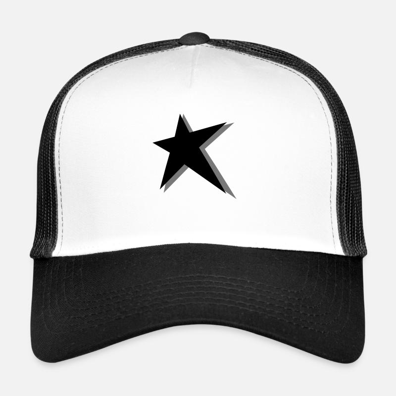 big star with shadow icon Trucker Cap