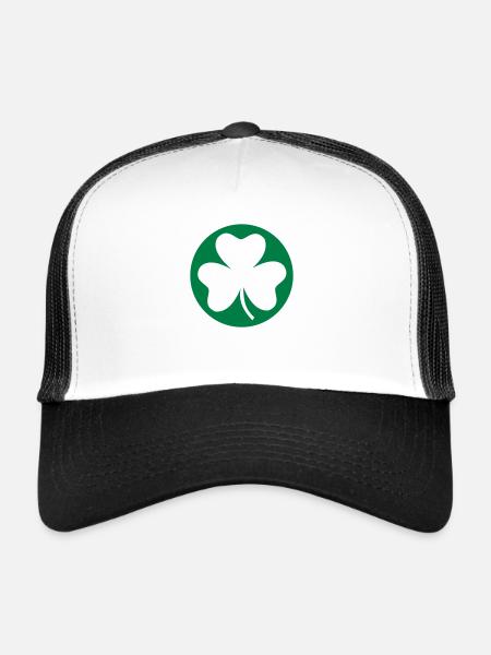 Shamrock - Trucker Cap - white/black - Front
