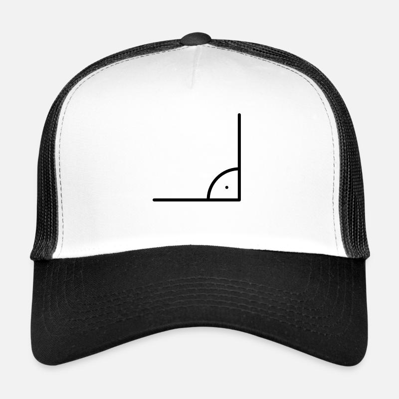 Icône de mathématiques - angle droit Casquette trucker 