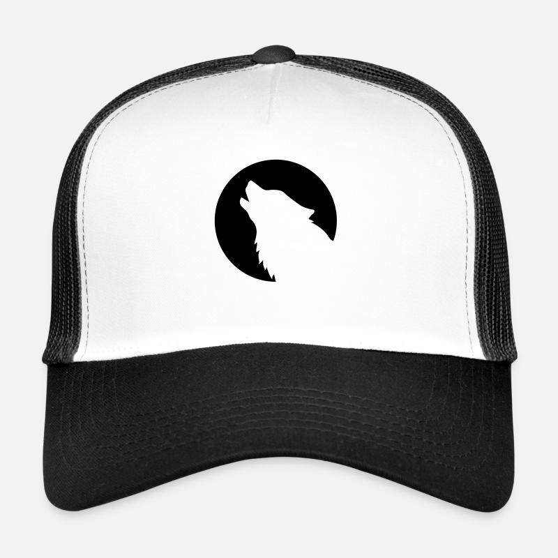 Wolf - Trucker Cap - Weiß/Schwarz