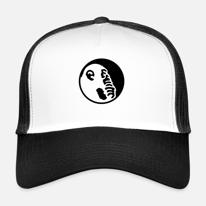 Denkeraffe Klein - Trucker Cap - Weiß/Schwarz