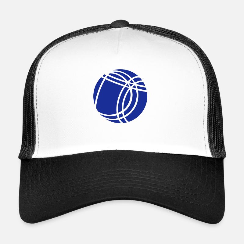 Pétanque Boccia - Casquette trucker  - blanc/noir