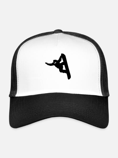 Snowboarding - Trucker Cap - white/black