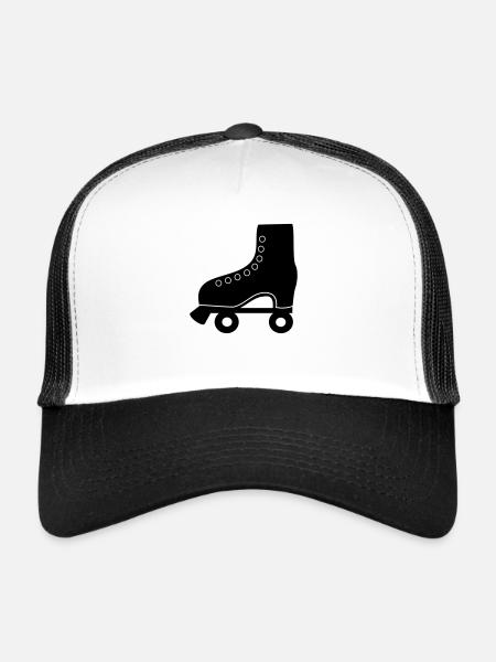 roller skate - Trucker Cap - white/black