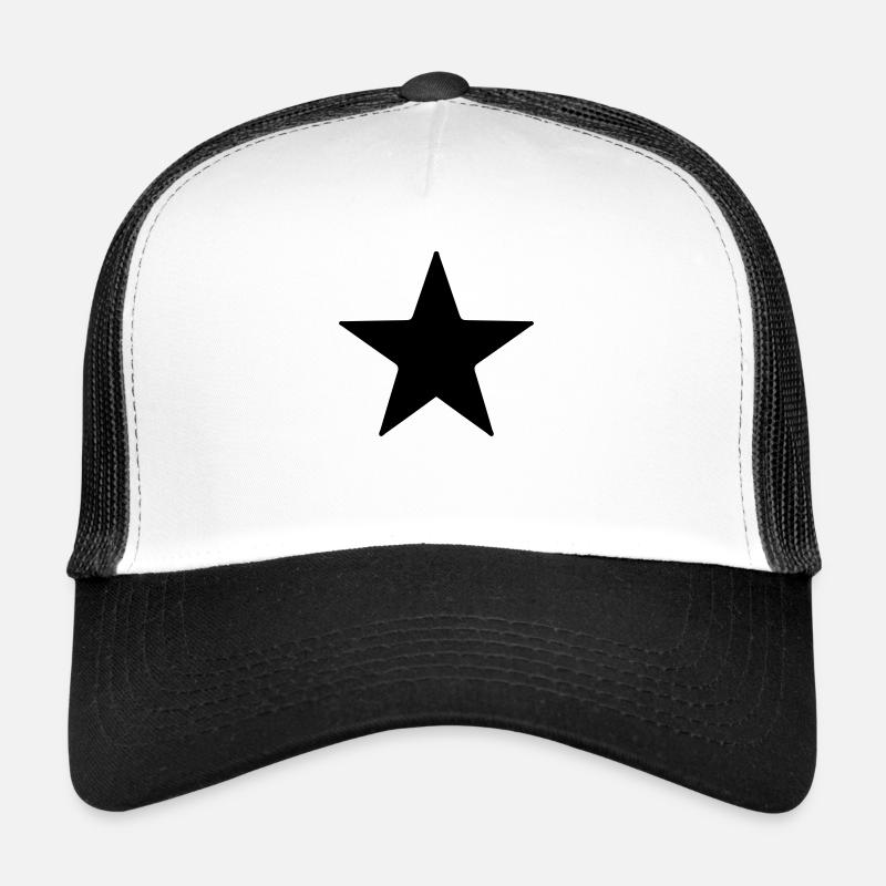 stern - Trucker Cap - Weiß/Schwarz