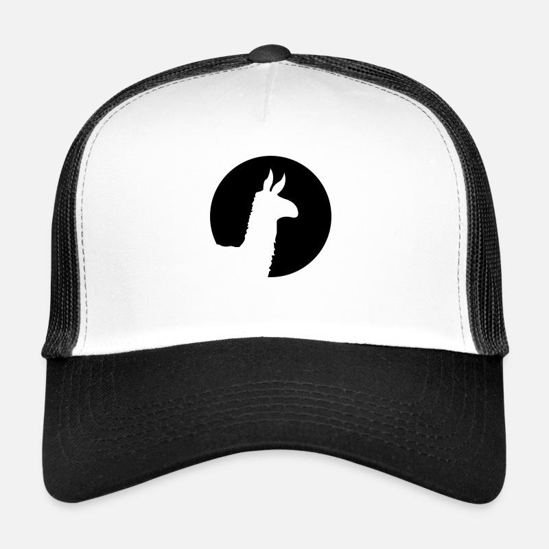 lama - Trucker Cap - Weiß/Schwarz