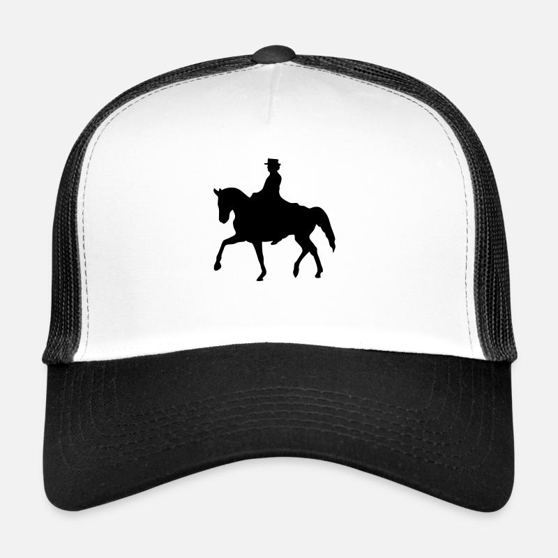 horse riding horse rides shadow Trucker Cap