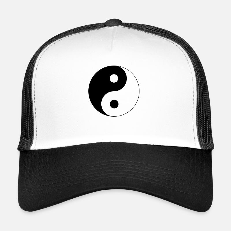 Yin Yang Design Trucker Cap