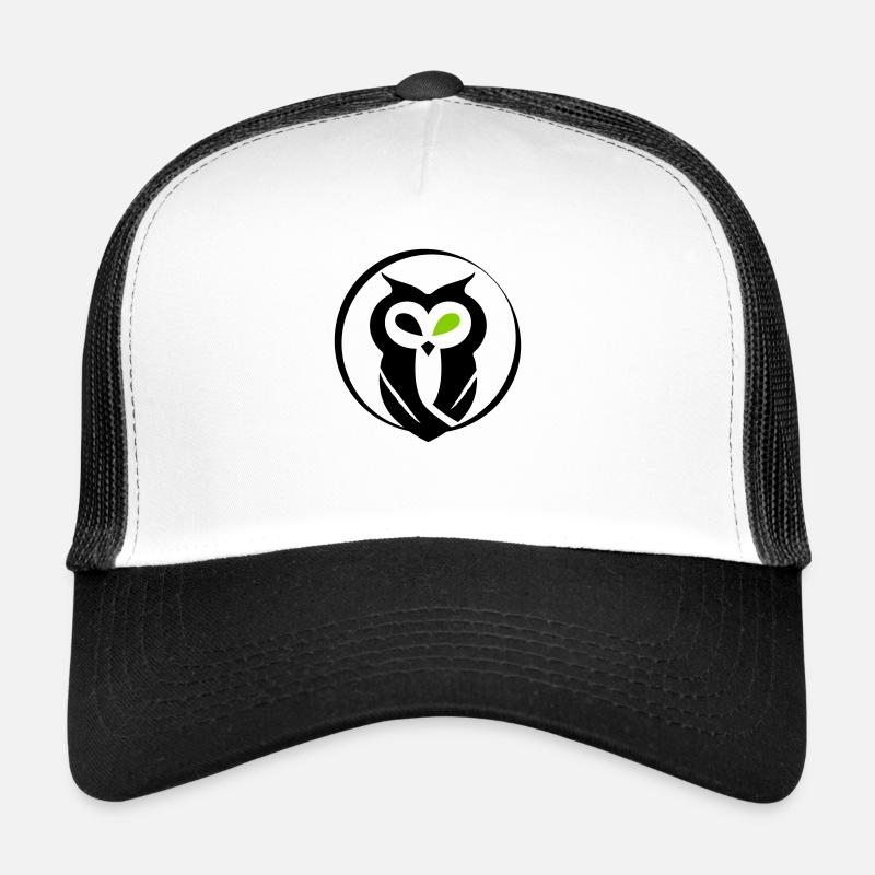 GOWILD Eule - ohne was ... zebrastyle - Trucker Cap - Weiß/Schwarz