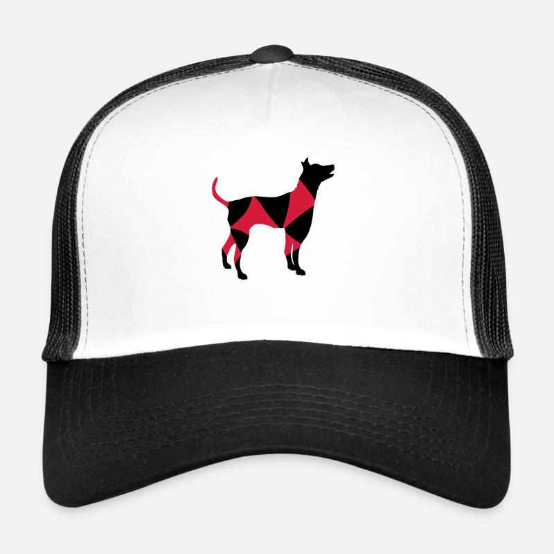 Großer Hund Silhouette Gefährlich Cooles Muster Trucker Cap
