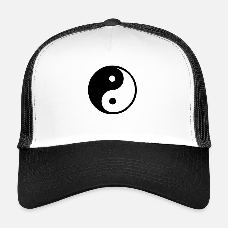 Yin Yang - Trucker Cap - Weiß/Schwarz