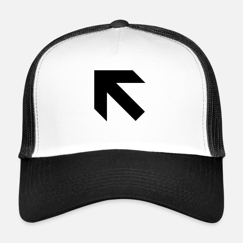 Flèche - Casquette trucker  - blanc/noir