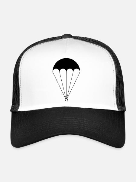 parachute - Casquette trucker  - blanc/noir - Devant