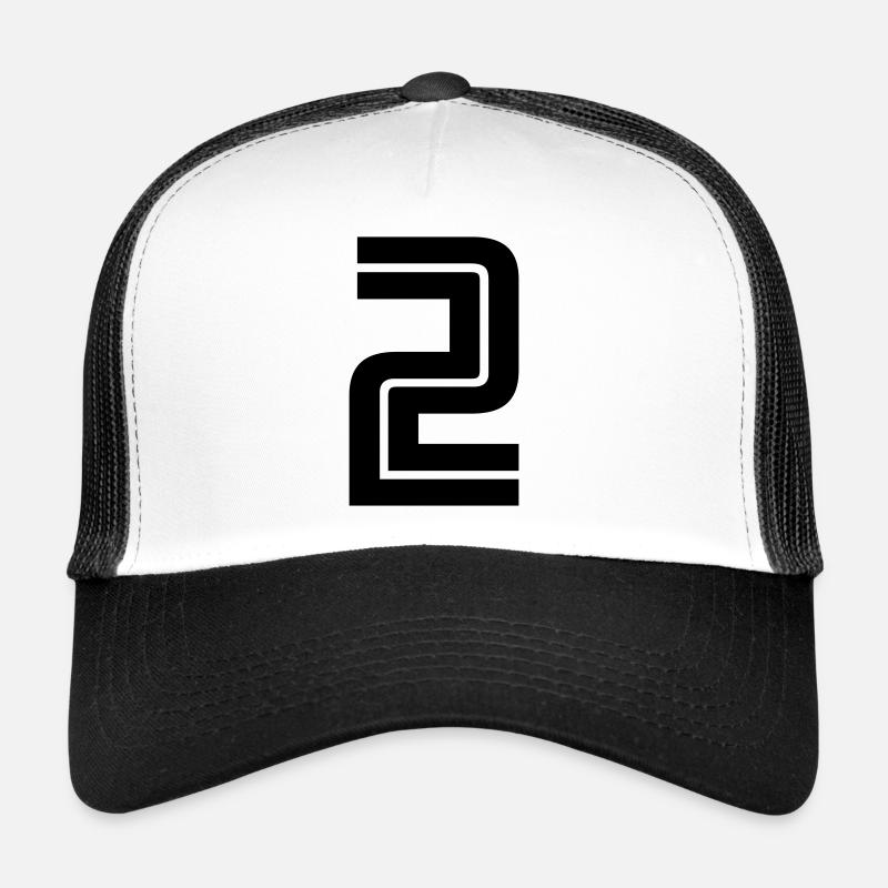 2 - Trucker Cap - Weiß/Schwarz