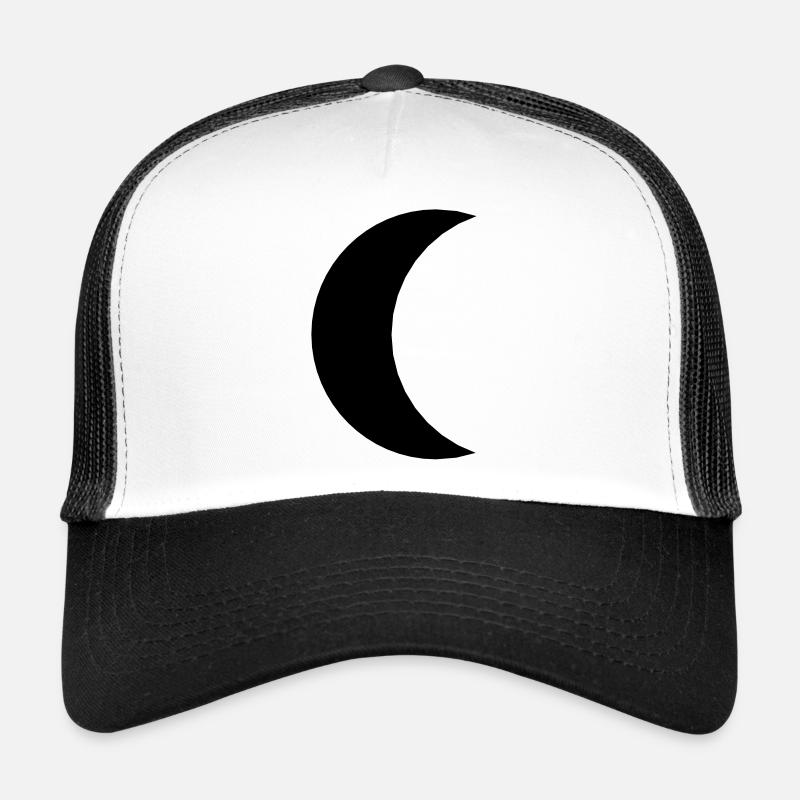 lune - Casquette trucker  - blanc/noir