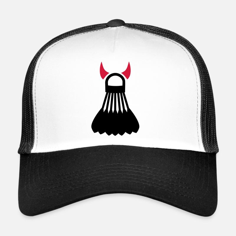 Badminton - Trucker Cap - Weiß/Schwarz